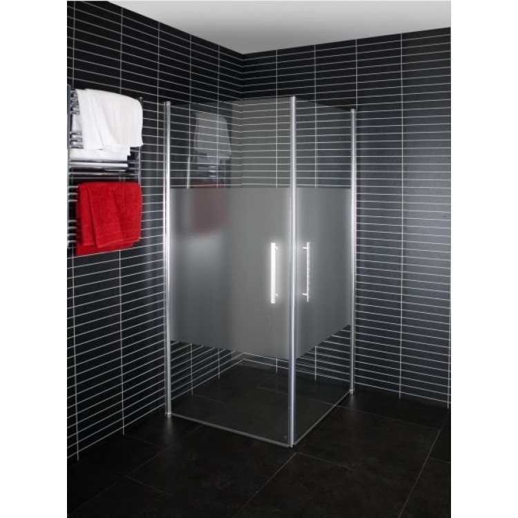 Dušas stūris kvadrātveida Duschy Corner 800x800, Frost stikls 2x5233-80