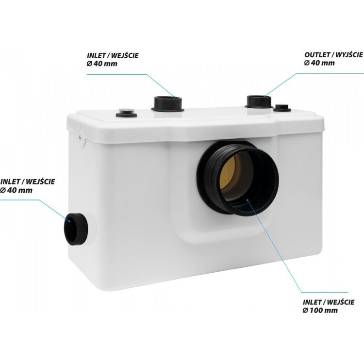 Fekālais sūknis ar smalcinātāju, 600W, 697177