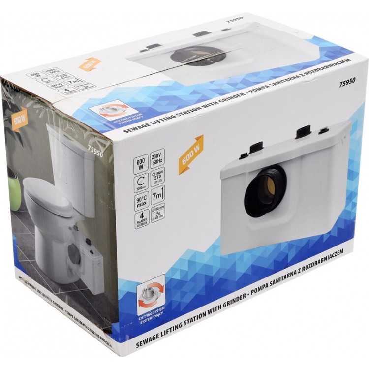 Fekālais sūknis ar smalcinātāju, 600W, 697177