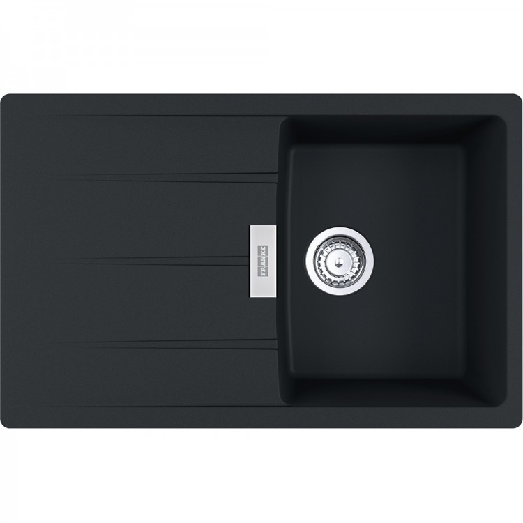 Virtuves izlietne FRANKE CENTRO 78x50 cm, CNG 611-78, melns matēts