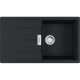 Virtuves izlietne FRANKE CENTRO 86x50 cm,CNG 611-86, melns matēts