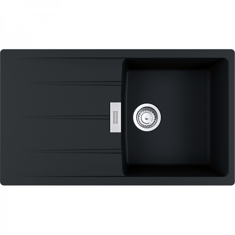 Virtuves izlietne FRANKE CENTRO 86x50 cm,CNG 611-86, onyx