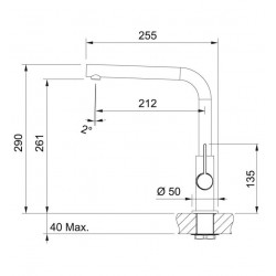 Virtuves izlietnes maisītājs FRANKE NEPTUNE-EVO, 115.0373.928