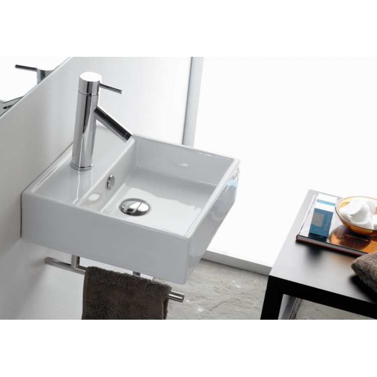 Vannas istabas uzliekamā izlietne Bathco Gomera 39x39cm, 0017D