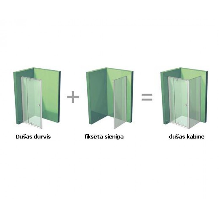 Dušas durvis RAVAK PIVOT PDOP2 120 cm, satīns