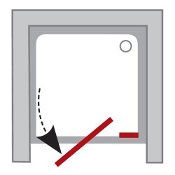 Dušas durvis RAVAK PIVOT PDOP2 120 cm, balts