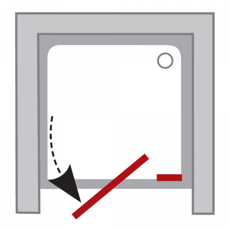 Dušas durvis RAVAK PIVOT PDOP2 120 cm, satīns