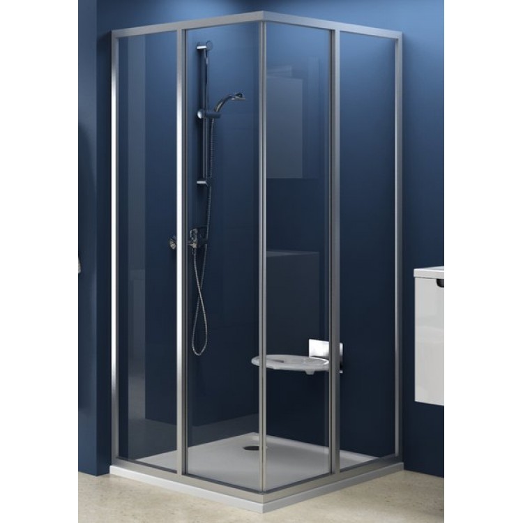 Dušas stūris taisnstūra RAVAK SRV2S 75+SRV2S 90, 75x90 cm, stikls