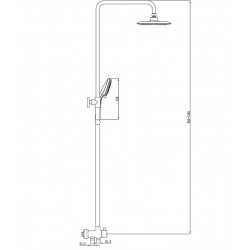 Dušas komplekts Ravak DS 090.00