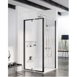 Dušas stūris kvadrātveida RAVAK PIVOT PDOP1+PPS 90x90 cm, black