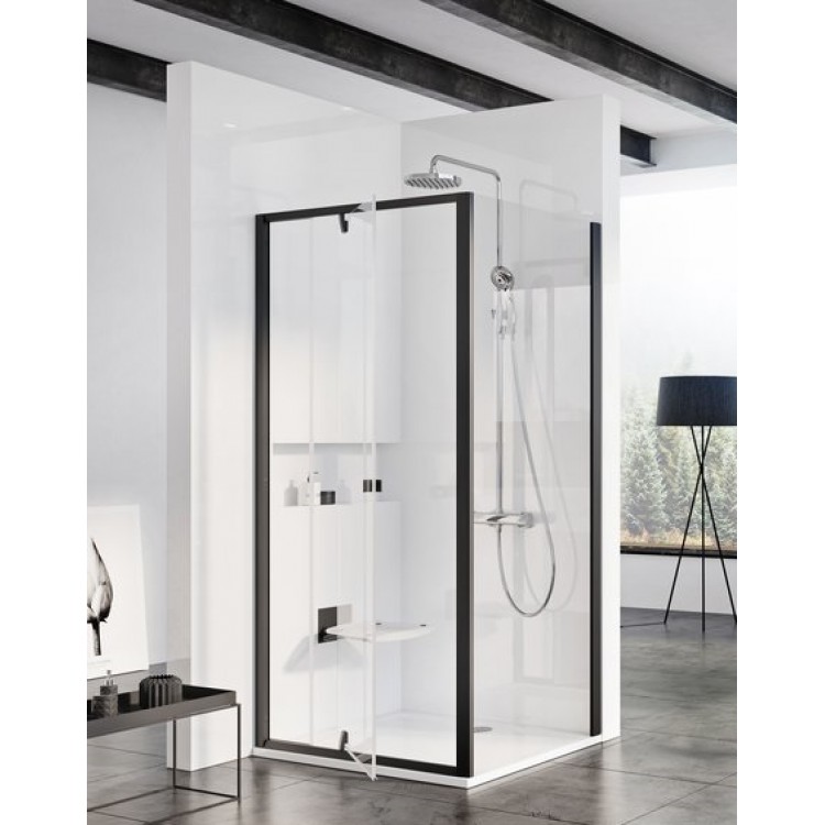 Dušas stūris kvadrātveida RAVAK PIVOT PDOP2+PPS 100x100 cm,black