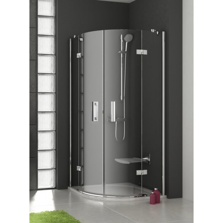 Dušas stūris pusapaļš RAVAK SMSKK4 90cm, stikls