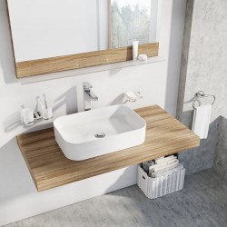 Vannas istabas uzliekamā izlietne Ravak Ceramic 550 R Slim 55x37cm