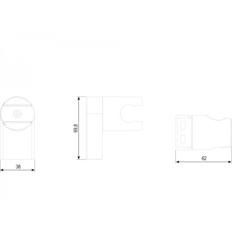 Regulējams dušas turētājs RAVAK 611.20, X07P639