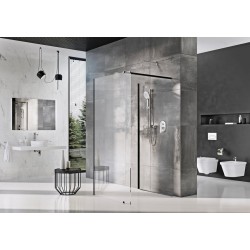 Dušas stūris taisnstūra RAVAK Walk In Corner 110/80x200cm black