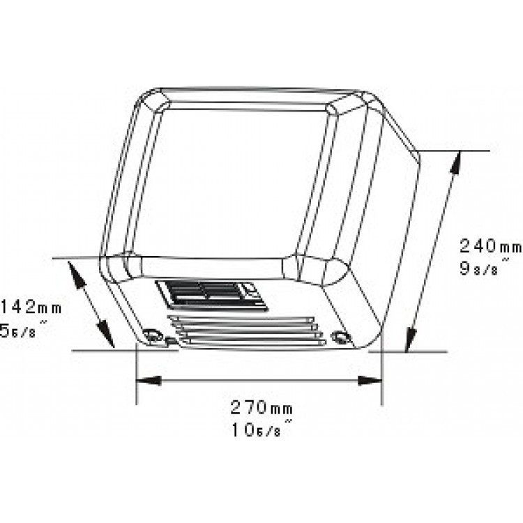 Roku žāvētajs Faneco 2500W ZONDA D2500SDB