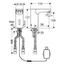 Izlietnes maisītājs SCHELL CelisE 9V, 012290699