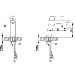 Izlietnes maisītājs RAVAK Classic CL 012.00, X070080