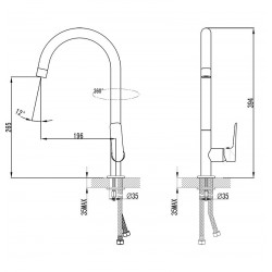 Virtuves izlietnes maisītājs RAVAK Classic CL 016.00, X070085