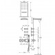 Termostata dušas sistēma TRES Shower Space 20735401