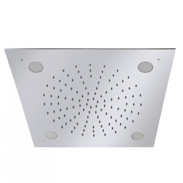 Dušas galva TRES Chromotherapy 50x50 cm, hroms 29996201