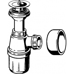 Izlietnes sifons glāze ar izplūdi VIEGA 1 1/4x32 102531