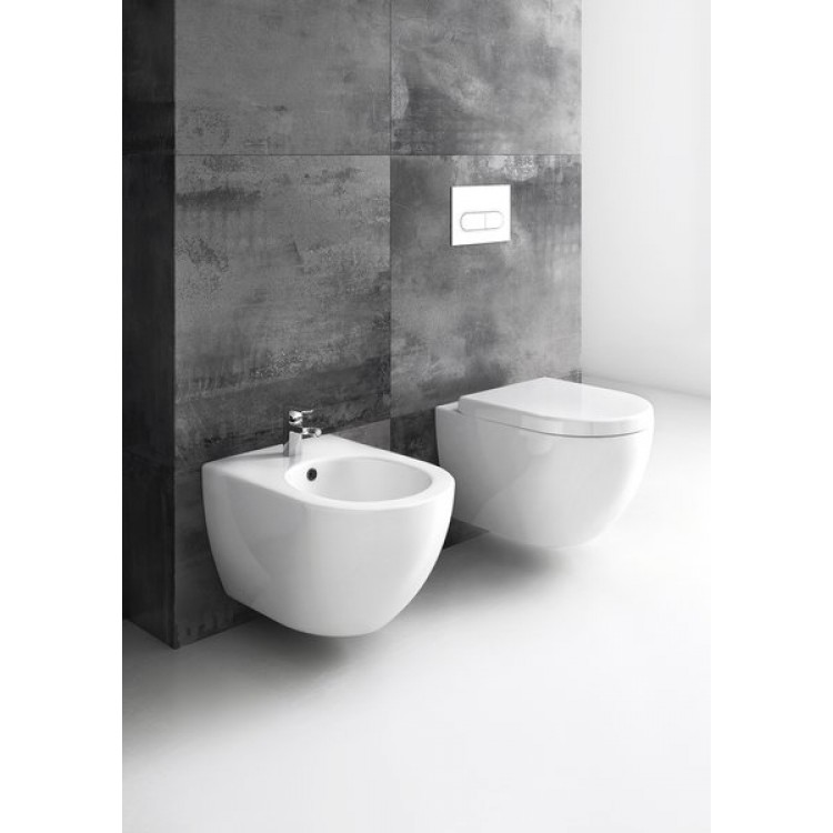 Tualetes pods piekaramais Ravak Uni Chrome, balts X01516