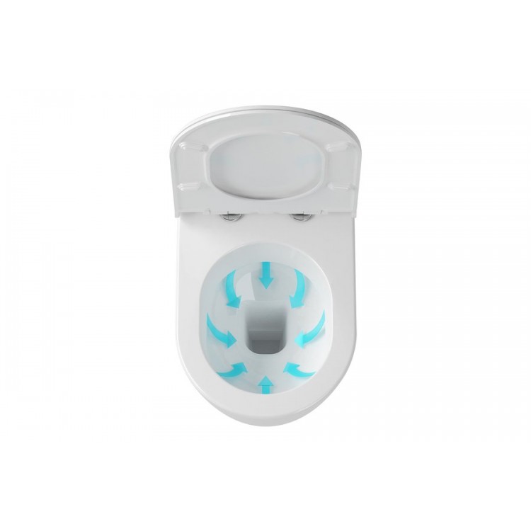 Tualetes pods piekaramais Ravak Uni Chrome, balts X01516