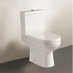 Tualetes pods Inter Ceramic Esai Rimless ar Soft Close poda vāku, balts