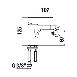 Izlietnes maisītājs JIKA Lyra Smart, hroms H3111Z10041101