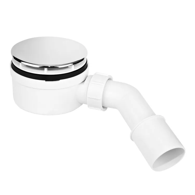 Dušas sifons McAlpine D90, hroms HC2730LCPN-PB