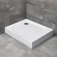 Dušas paliktnis taisnstūra Radaway DELOS D 100x75 L, balts