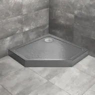 Dušas paliktnis piecstūru Radaway Doros PT Compact 90x90, antracīts akmens
