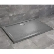 Dušas paliktnis taisnstūra Radaway DOROS D 90x80cm, antracīts akmens