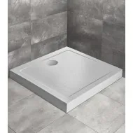 Dušas paliktnis kvadrātveida Radaway DOROS C Compact 90x90cm, balts akmens