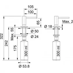 Franke ACTIVE-PLUS Dozators, 119.0547.905