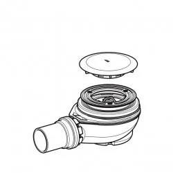 Dušas sifons Geberit d90, 150.551.21.1